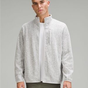 Men's Gray Full-Zip Sweater